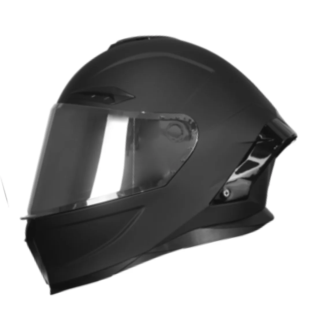 MASS NEGRO MATTE VISOR PLATA