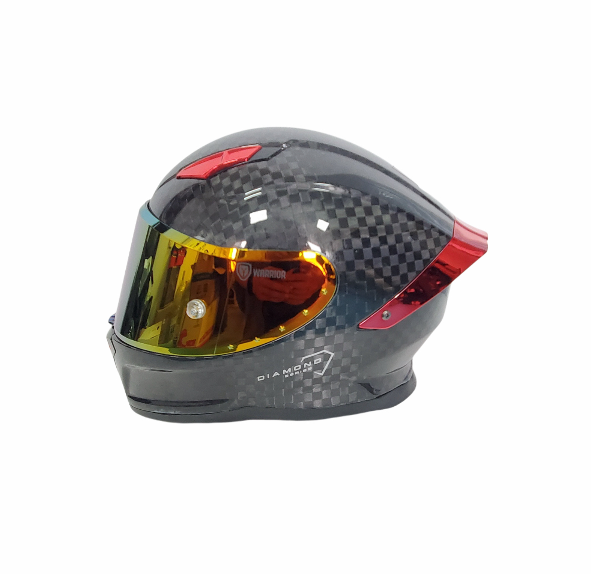 WARRIOR FIBRA DE CARBONO ROJO