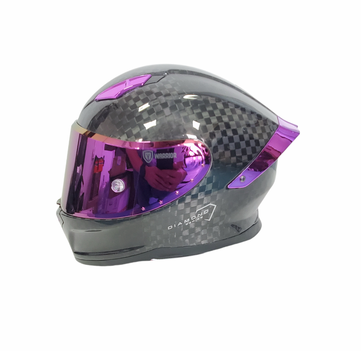 WARRIOR FIBRA DE CARBONO PURPURA